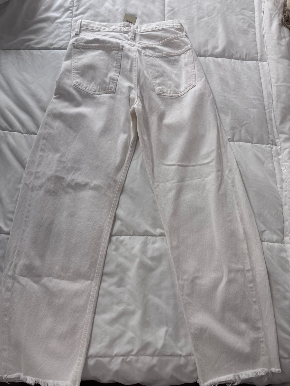 Agolde White Wide-Leg Jeans - Picture 3 of 8